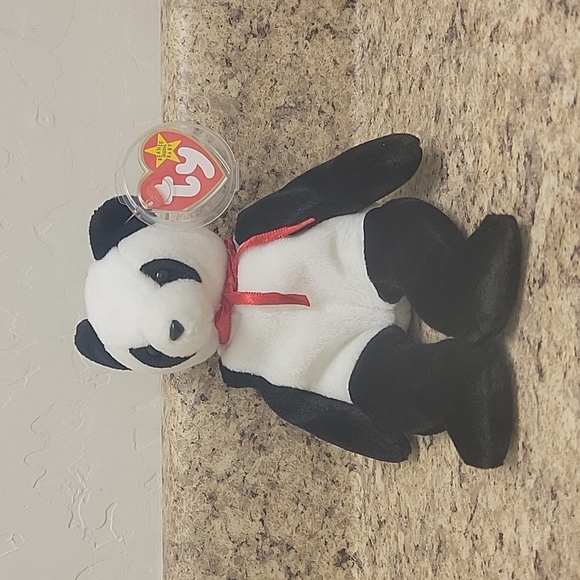 Rare "Fortune" panda Ty Beanie Baby - Picture 2 of 5
